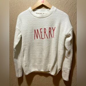 Rae Dunn Christmas Merry Holiday Sweater